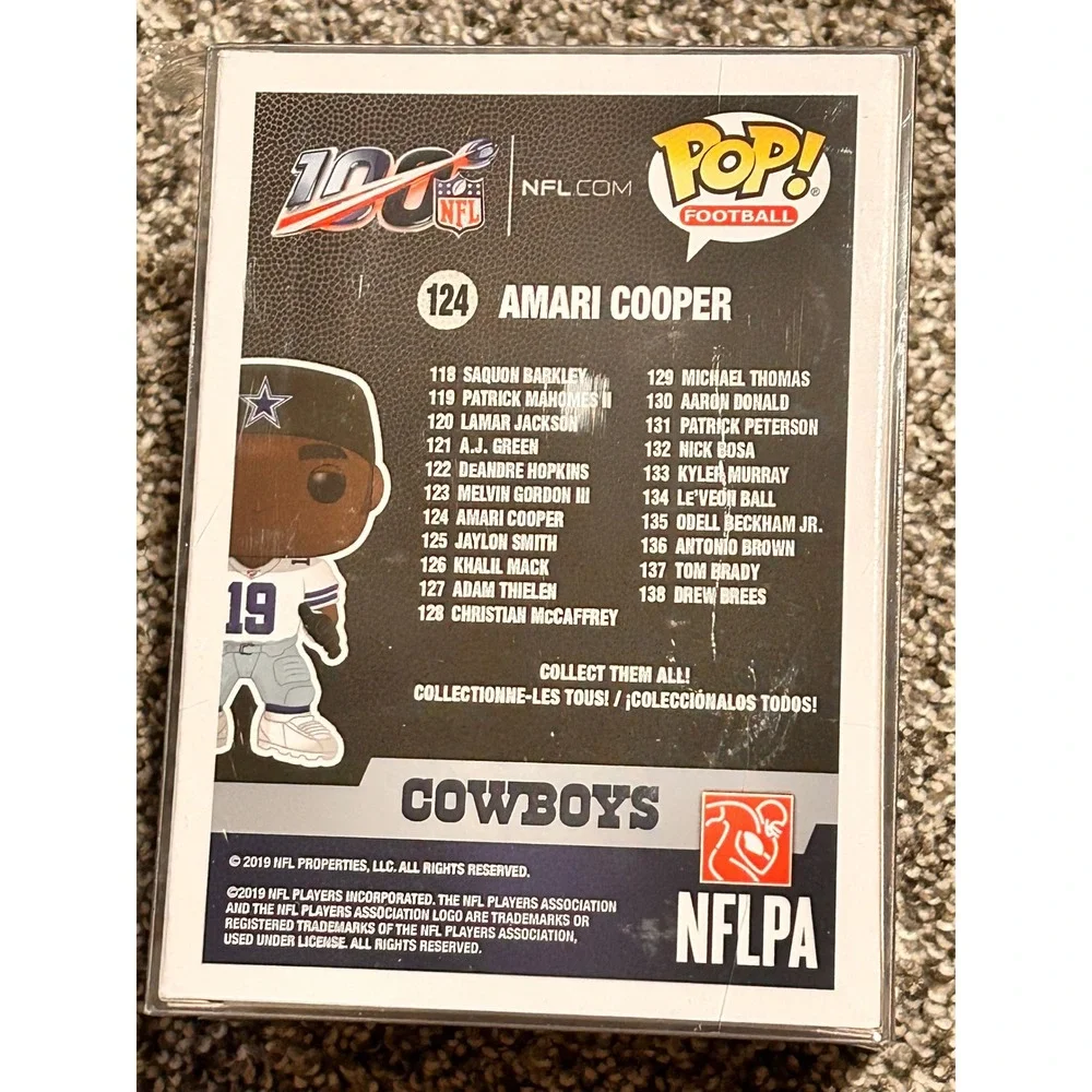 Amari‎ Cooper Funko Pop! Cowboys #124 NFL Football Vinyl Figure Collectible NEW - Picture 2 of 3